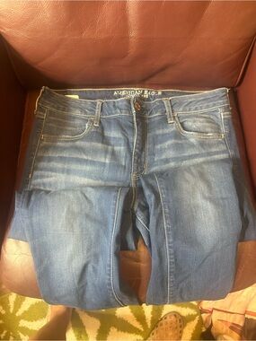 American Eagle Outfitters Women’s Faded Blue Skinny Jeans